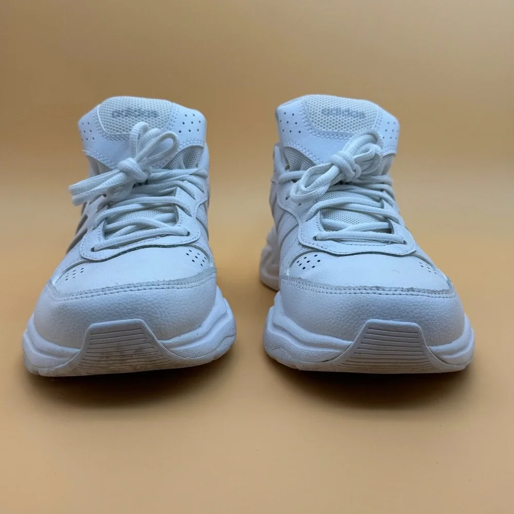 Adidas Mens‎ Strutter Sneakers Size 7.5 White Leather Athletic Casual Training